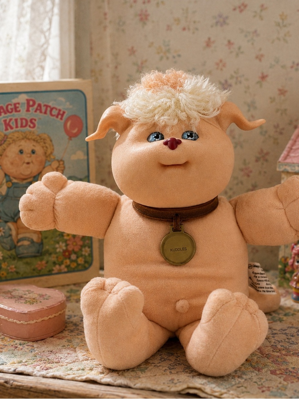 Vintage 1983 Cabbage Patch Kids KOOSAS‎ Kuddles Plush Animal